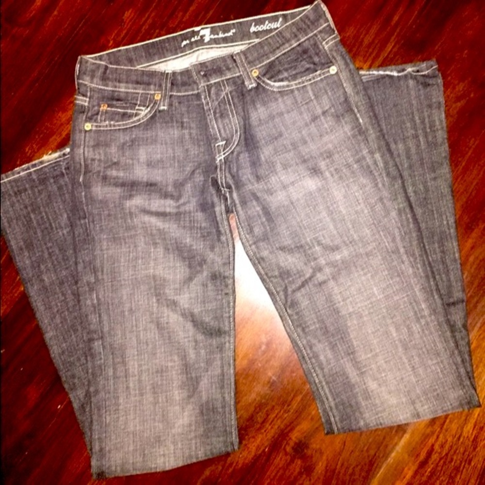 7 for all Mankind Bootcut Jeans Dark Wash